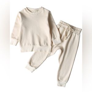 4 T ivory sweat set